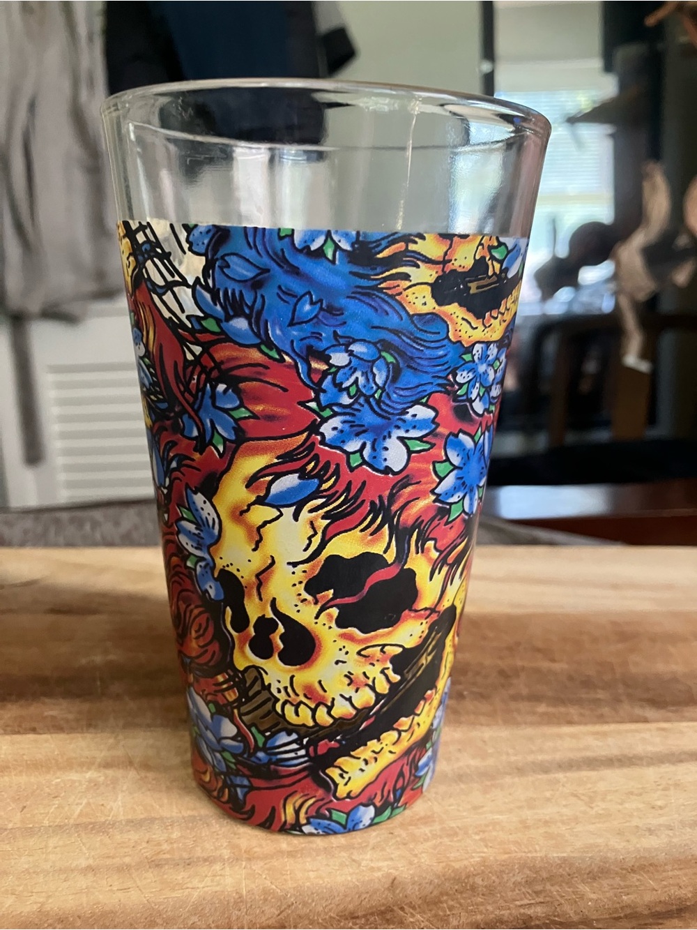 Ed Hardy Pint Drinking Glass